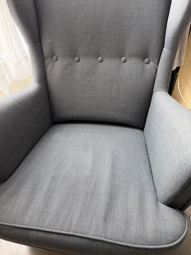 Armchair with stool