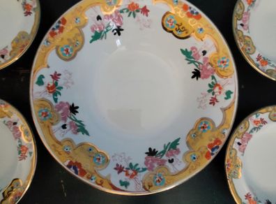 Vintage handpainted serving dish set