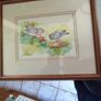 Lovely Framed Watercolor Painting Signed C. Collins . Image 8