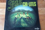 The Chi lites Give it away 12" Mono album advanced copy.