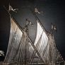 3D Silver Galera "La Reale" Francia 1680 on leather frame Image 5