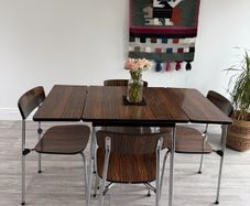 Mid Century Extendable Dining Table and Chairs