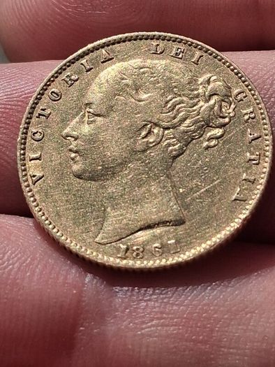 1861 22k Gold Soverign