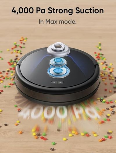 G50 Robot Vacuum Cleaner with 4,000 Pa Strong Suction, Pro-Detangle Comb, Roller Brush, Automatic Charging, Quiet, Work with Alexa, BoostIQ, Ideal for Pet Hair, Hard Floors, Carpet