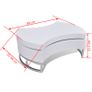 Coffee Table Shape-adjustable High Gloss White Image 2