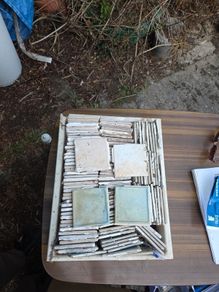 Old bathroom tiles