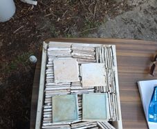 Old bathroom tiles