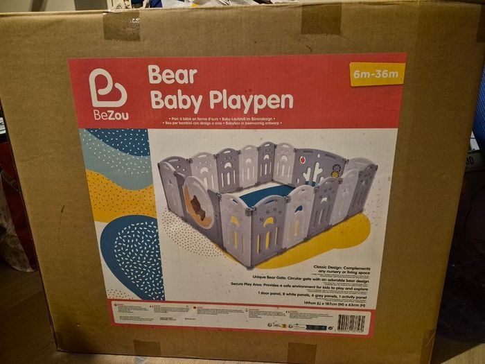 BeZou Bear Baby Playpen