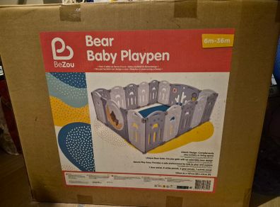BeZou Bear Baby Playpen