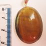 Silver Plated 18" Brown Tiger's Eye Pendant Necklace Image 5