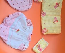 5 x Strawberry Shortcake Bundle Clothes Pillows Mattress  Vintage AGC Kenner A.G.C same era as MLP G1 My Little Pony
