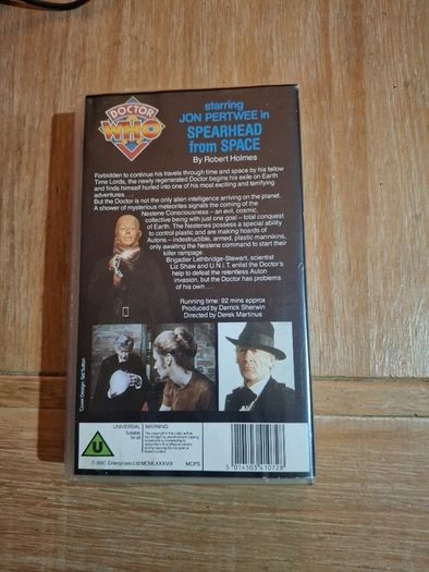Doctor Who VHS Spearhead from Space in very good condition