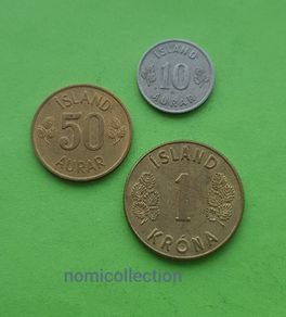 Iceland 1962 - 1971 year coins.