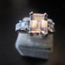 Princess Cut 18ct White Gold Filled Ring Image 2