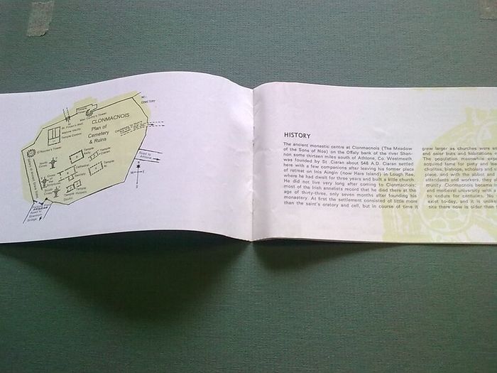 Old guide book to Clonmacnois Offaly Ireland