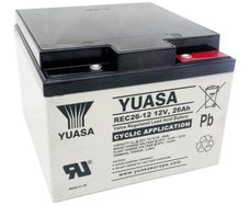 Yuasa REC Deep Cycle AGM Battery 12V 26Ah REC26-12