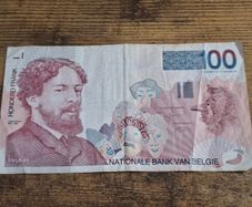 Belgium, 100 Francs banknote, 1995-2001, circulated - free standard postage