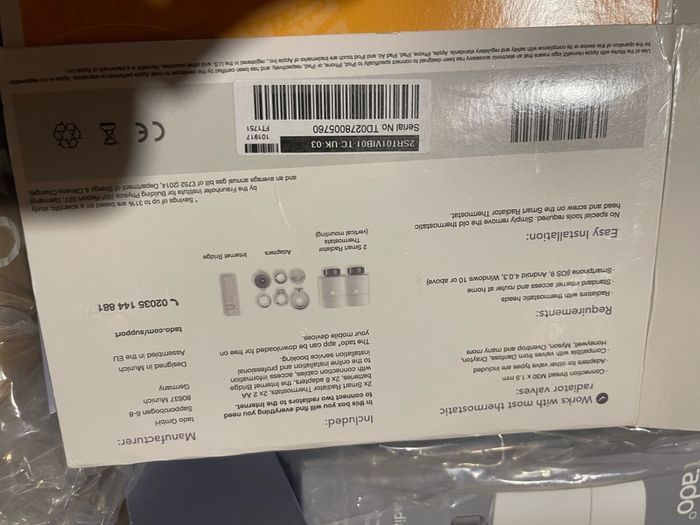 tado Smart Heating Bundle Barely Used 240 ono