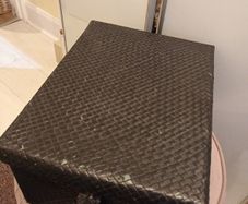 Rattan effect home storage box