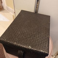 Rattan effect home storage box