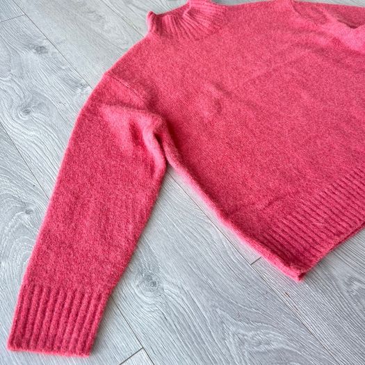 NEW George Pink Wool Blend Oversized Jumper M UK 12-14