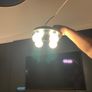 Searchlight Electric Chrome 4-Light Bathroom Flush Ceiling Light With Opal Glass Shades. Image 4