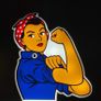 Vintage style arm pump lady Lightbox Image 4