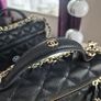 1:1 Quilted Leather Bag Gold Hardware New Image 3