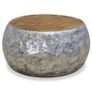 Coffee Table Aluminium Teak 60x60x30 cm Image 3