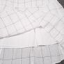 Mango White Black Grid Pattern Cold Shoulder Midi Dress Size XS Image 5