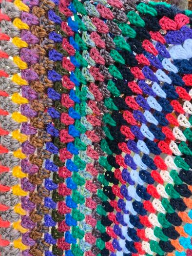 Large Vintage Crochet Blanket
