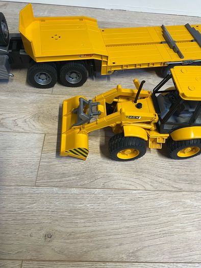 Bruder Volvo Flatbed and JCB