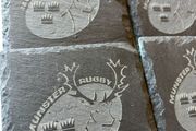 munster rugby slate coasters