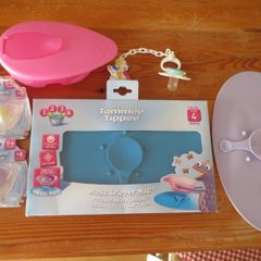 Tommee Tippee magic mat,bowl , Soothers