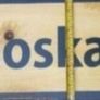 German ww2 ,steel Moskau / Moscow City sign. 1939/45 , (84x31cms) Image 2