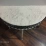 Unique Vintage Half-Moon Console Table Image 2