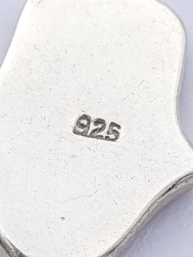 Vintage Sterling Silver Hand of Fatima Pendant