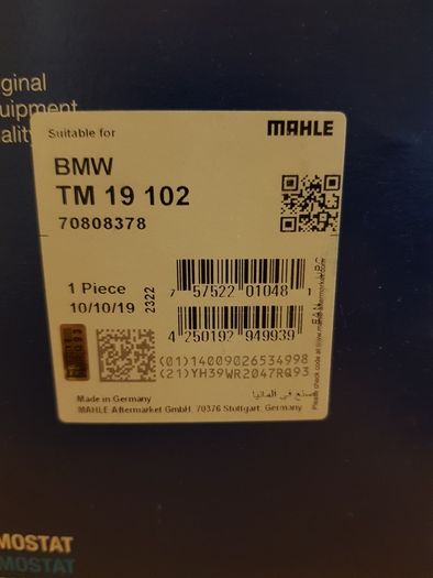 Thermostat Coolant MAHLE Original(Tm 19 102)
