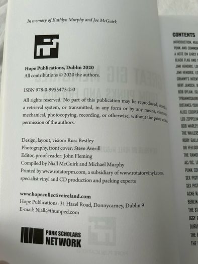 Great Gig Memories From Punks and Friends (McGuirk and Murphy) - Music History
