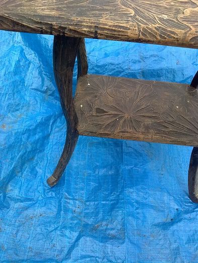 Liberty of London Japanese Arts and Crafts hand carved table