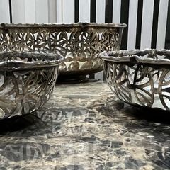 silver plated bowls