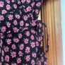 Wrap top floral pink and black Image 2