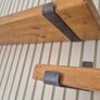 Solid wood shelves, incl. heavy duty metal brackets Image 5