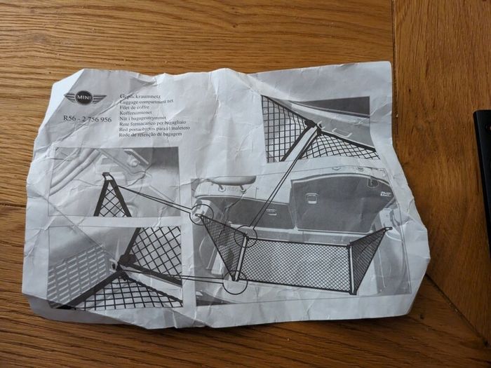 MINI - Luggage compartment net