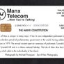 1998 Isle of Man UK5/ 55 units The Manx Constitution (Siemens - S30 (Module 34)) Phone Card Image 3