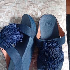 Fitflop Navy Tassle Sandals size uk5 (eur38)