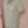 Crane lime green V-neck t-shirt size UK12/14 EU40/42 Postage included Image 2