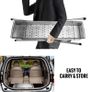 BRAND NEW Folding Charcoal BBQ Grill Portable Foldable Stainless Steel W/ Scissor BBQ Tong for Outdoor Camping Picnic Patio Cooking Image 3