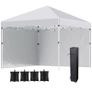 Pop Up Gazebo 3 x 3 (M) with 2 Sidewalls, Leg Weight Bags Image 7
