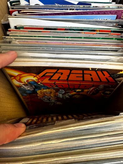 Image Long Comic Box w 275 comics for Sale